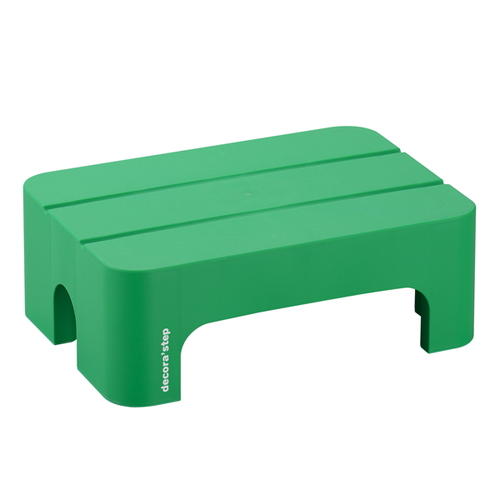 ステップ 台 踏み台 squ＋ デコラステップ ショート S 幅39cm 高さ14cm グリーン画像