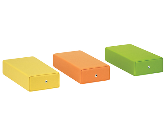 カラー額マクラ（小高） 幅25×奥行13×高さ6cm　オレンジ