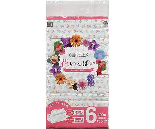 花いっぱいティシュー 200組 6個入