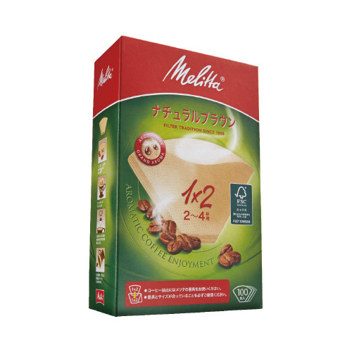 ナチュラルブラウン２－４杯用１００枚×３画像