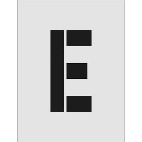 ステンシル　E　文字サイズ250×125mm　1枚画像