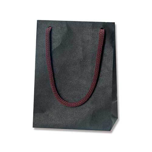 手提げ紙袋（黒・アクリル紐・幅120×マチ70×高さ165mm）画像