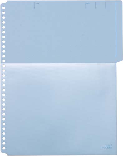 カラーベースハーフポケット　青　５パック入画像