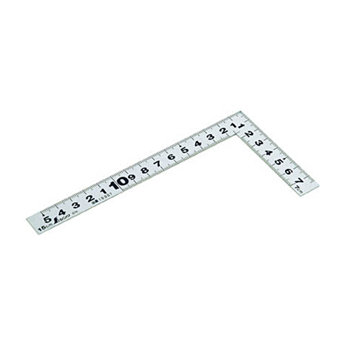 曲尺 平ぴた 15cm 表裏同目 ｼﾙﾊﾞｰ 1本