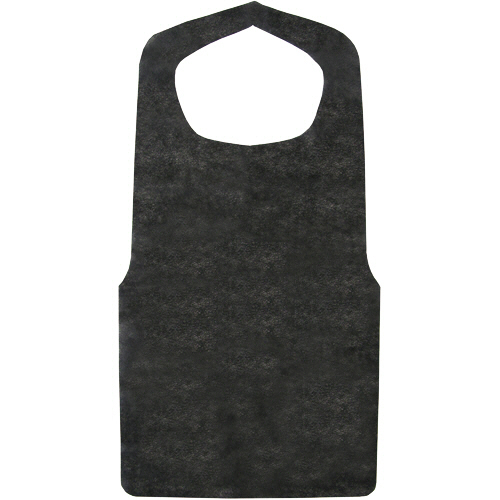 不織布ｴﾌﾟﾛﾝ 黒 1ｾｯﾄ(900枚:30枚×30ﾊﾟｯｸ)画像