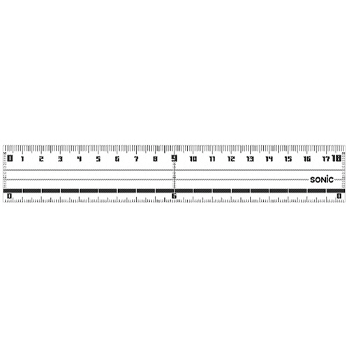 読み取り直線定規 18cm 1本画像