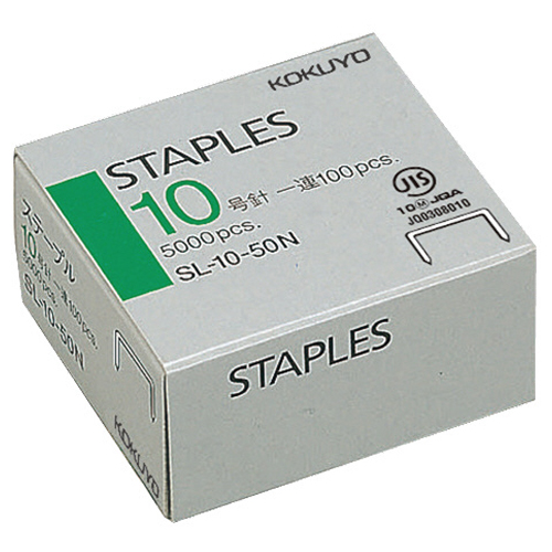 ｽﾃｰﾌﾟﾙ針 10号針 100本連結×50個入 1ｾｯﾄ(20箱)画像