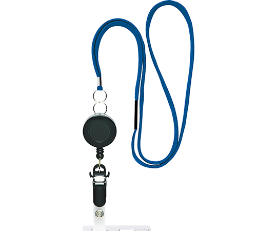 リール式吊下げひも　青　バラ画像