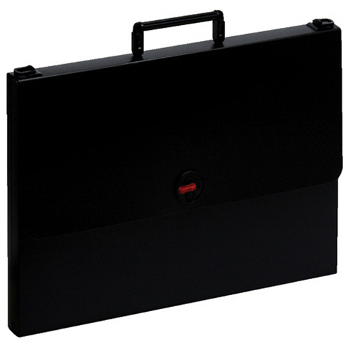 ﾃﾞｻﾞｲﾅｰｽﾞｹｰｽ A2 二つ折り 収納幅15mm 黒 1ｾｯﾄ(5個)画像