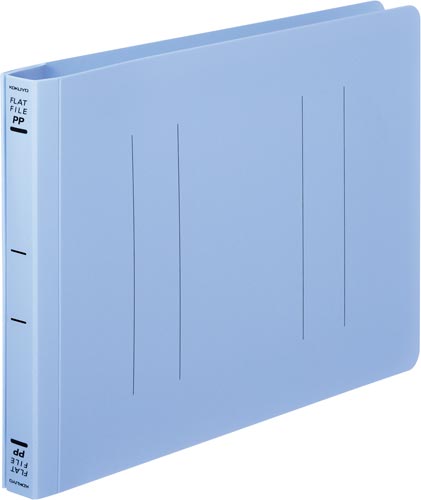 フラットファイル＜ＰＰ＞　Ａ５ヨコ　青　１０冊画像
