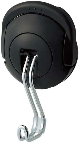 超強力マグネットフック〈タフピタ〉５ｋｇ　黒×５