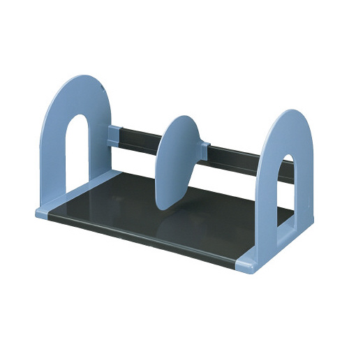 ブックスタンド　幅４２０　仕切板可動式　ブルー画像