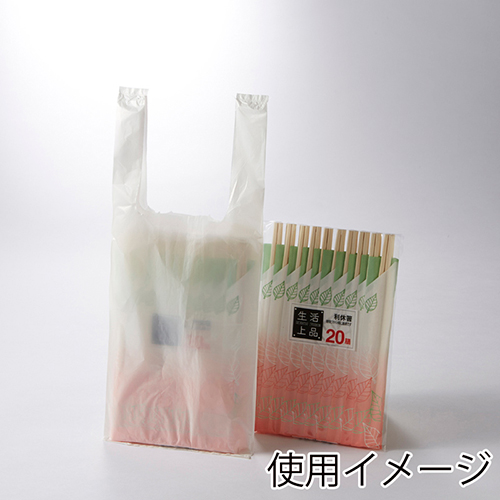 商品のお持ち帰りに！乳白色のレジ袋