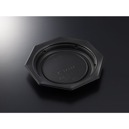 中央化学 軽食容器 TA オクタル 22-22 BK 本体画像