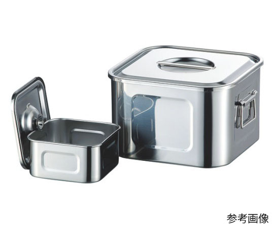 AG　18-8浅型角キッチンポット(ツマミ付)　22.5cm画像