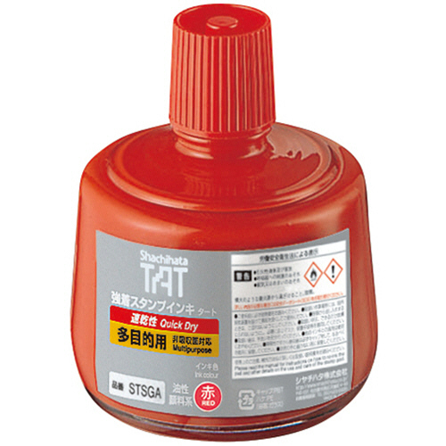 強着ｽﾀﾝﾌﾟｲﾝｷ ﾀｰﾄ(速乾性多目的用) 大瓶 330ml 赤 1個画像
