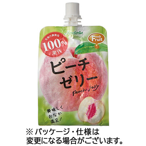 Jereteriaﾌﾚｯｼｭﾌﾙｰﾂ ﾋﾟｰﾁｾﾞﾘｰ 180g ﾊﾟｳﾁ 1ｹｰｽ(6ﾊﾟｯｸ)画像