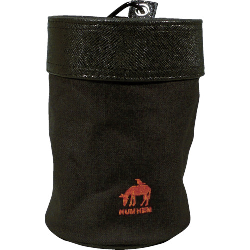 HUMHEM ｳｴｽﾄﾊﾞｯｸﾞ丸型 ﾌﾞﾗｯｸ 1個画像