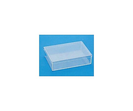 208x146x 56mm/ 1.2L 小物ケース(フタ付/スチロール製 フタが開いた状態で収納物が見えるケース