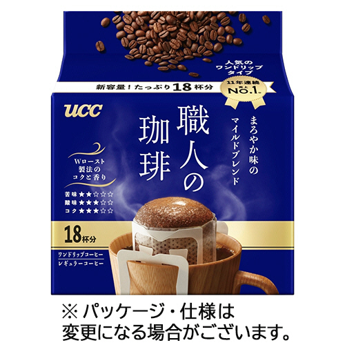 職人の珈琲 ﾜﾝﾄﾞﾘｯﾌﾟｺｰﾋｰ まろやか味のﾏｲﾙﾄﾞﾌﾞﾚﾝﾄﾞ 7g 1ﾊﾟｯｸ(18袋)