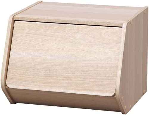 スタックボックス　扉付き　幅４０ｃｍ　ナチュラル画像