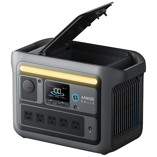 ﾎﾟｰﾀﾌﾞﾙ電源 ANKER Solix C800 PortablePowerStation 768Whﾀﾞｰｸｸﾞﾚｰ 1台画像