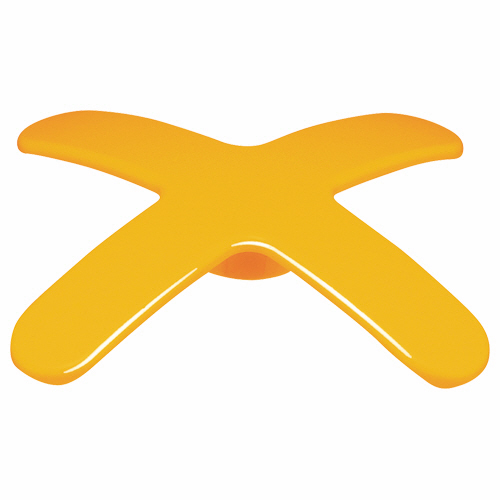 ﾏｸﾞﾈｯﾄﾊﾞｰ ﾍﾟｹﾋﾟﾀ ｸﾛｽﾊﾞｰﾀｲﾌﾟ 幅86×奥行86×高さ12mm ｵﾚﾝｼﾞ 1個画像