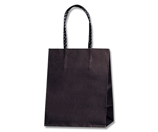 手提げ紙袋　スムースバッグ　黒無地　25枚画像