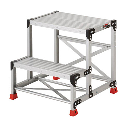 ｱﾙﾐ合金製作業台(高強度ﾀｲﾌﾟ) 0.6m 2段 1台画像