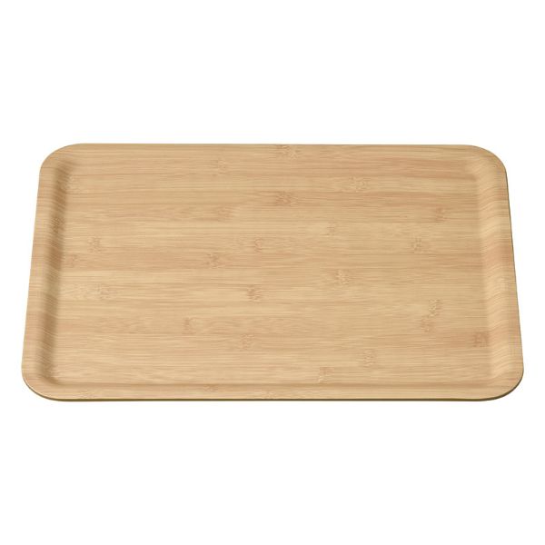 トレー M44-387 ユニバーサル トレイ 420×315 竹 ノンスリップ マイン画像