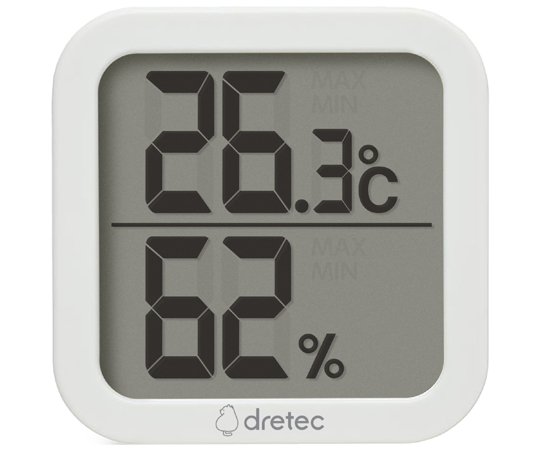 デジタル温湿度計「クラル」 ホワイト画像