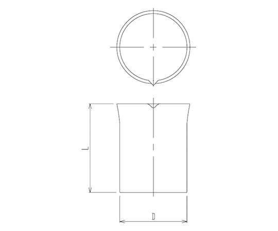 石英ビーカー　50mL画像