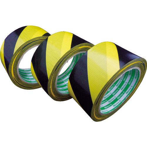 ﾌﾟﾘﾝﾄ養生ﾃｰﾌﾟ P-YB 50mm×25m ｲｴﾛｰ/ﾌﾞﾗｯｸ 1巻画像