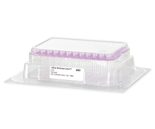 汎用チップ グリーンパック個別詰替用 GP UNV 10μL S 960A/10 1個（96本×10パック入）画像