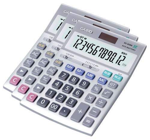 電卓　本格実務　デスク型　DS-20WK×3画像