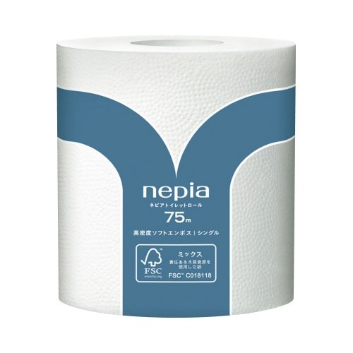 ネピアロール　シングル　７５ｍ　８０個　５梱以上画像