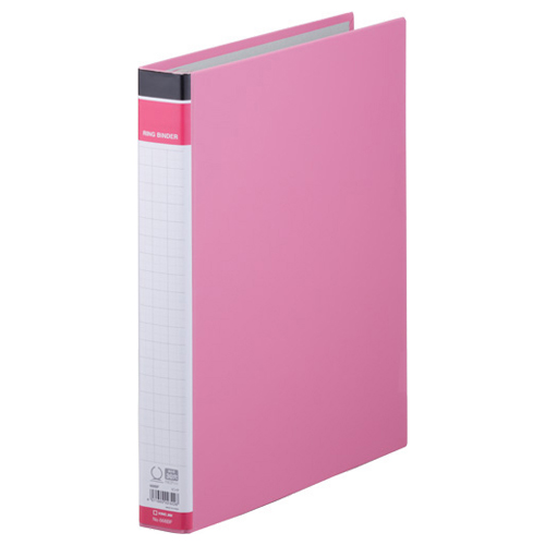 ﾘﾝｸﾞﾊﾞｲﾝﾀﾞｰBF A4ﾀﾃ 30穴 250枚収容 背幅42mm ﾋﾟﾝｸ 1ｾｯﾄ(10冊)