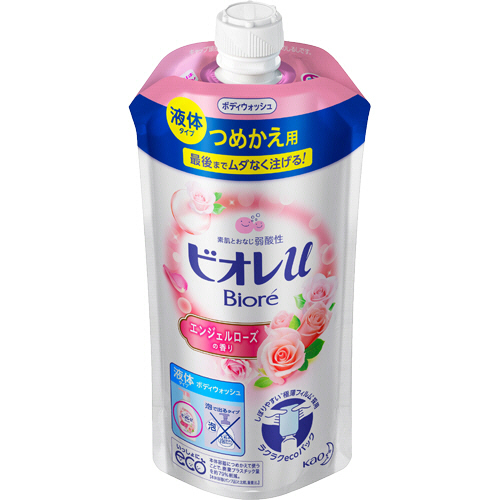 ﾋﾞｵﾚu ﾎﾞﾃﾞｨｳｫｯｼｭ ｴﾝｼﾞｪﾙﾛｰｽﾞの香り つめかえ用 340mL 1ﾊﾟｯｸ画像
