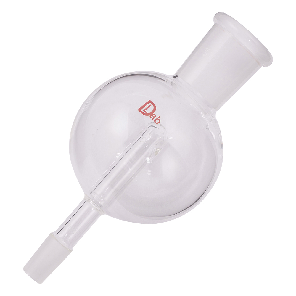 ロータリーエバポレーター用トラップ球 上部摺合 TS29/42 下部摺合 TS15/25画像