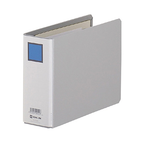 ｷﾝｸﾞﾌｧｲﾙG A5ﾖｺ 500枚収容 50mmとじ 背幅66mm ｸﾞﾚｰ 1冊画像