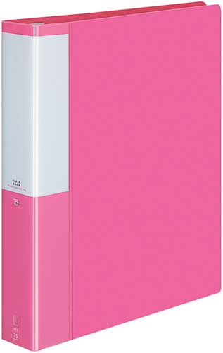 クリヤーＢポジティ替紙式桃Ａ４縦背幅５３ｍｍ４冊画像