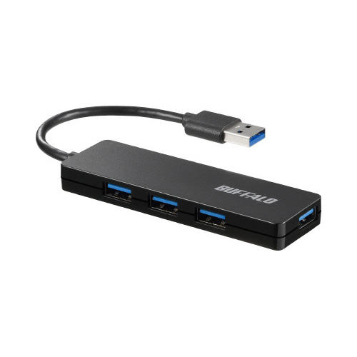 USB3.0 4ポート ハブ ブラック | BSH4U120U3BK | 株式会社バッファロー