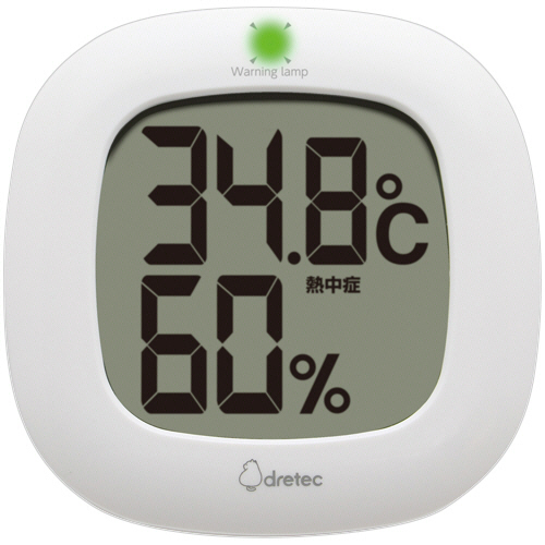 ﾃﾞｼﾞﾀﾙ温湿度計 ﾙﾐｰﾙ ﾎﾜｲﾄ 1個画像