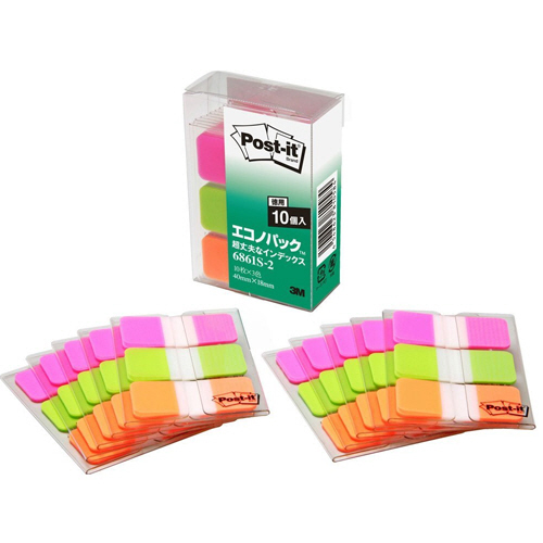 ﾎﾟｽﾄ･ｲｯﾄ 超丈夫なｲﾝﾃﾞｯｸｽ ｴｺﾉﾊﾟｯｸ 40×18mm 1ﾊﾟｯｸ(30冊)画像