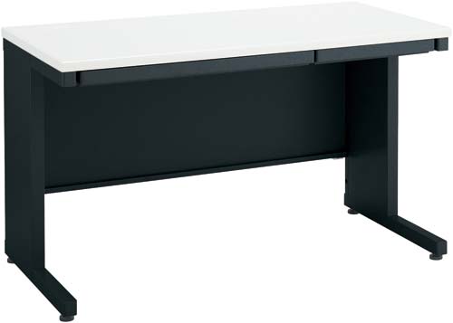 インベント平机奥行６００幅１２００ホワイト脚ＢＫ