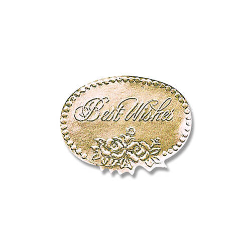 ギフトシール Ｓ ベストウィッシュ金 １００片画像