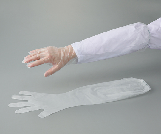 SFポリエチロング手袋（外エンボス） クリア 1箱（30枚入）