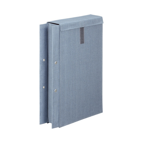 布製図面袋　２穴　マチ５０ｍｍ　面ファスナー式画像