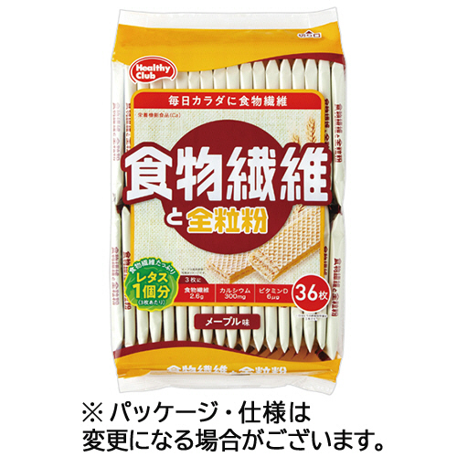 食物繊維と全粒粉ｳｴﾊｰｽ ﾒｰﾌﾟﾙ味 1袋(36枚)画像