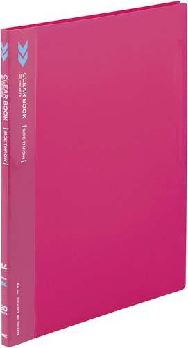 クリヤーブック＜Ｋ２＞サイドスロー　２０Ｐ桃×１０画像